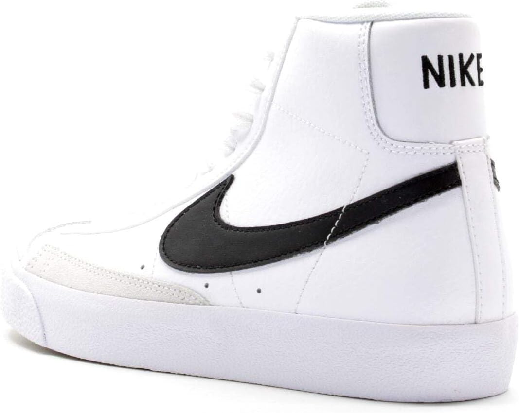 Кроссовки Nike Kids' Blazer Mid '77, белый/черный/оранжевый — фото 2