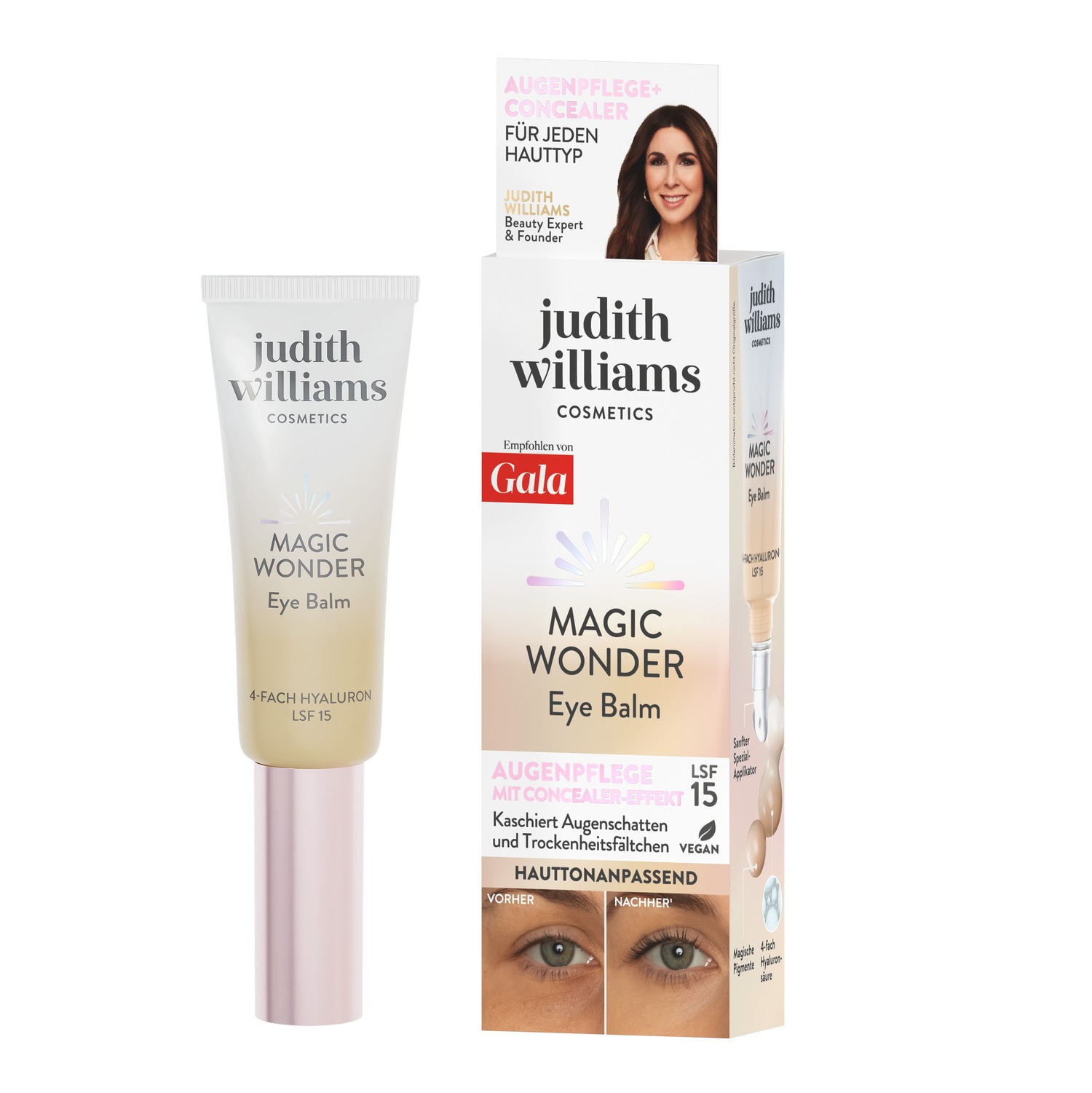 

Крем для лица feuchtigkeitsspendende augenpflege mit concealer-effekt Judith Williams Cosmetics, объем 10 мл