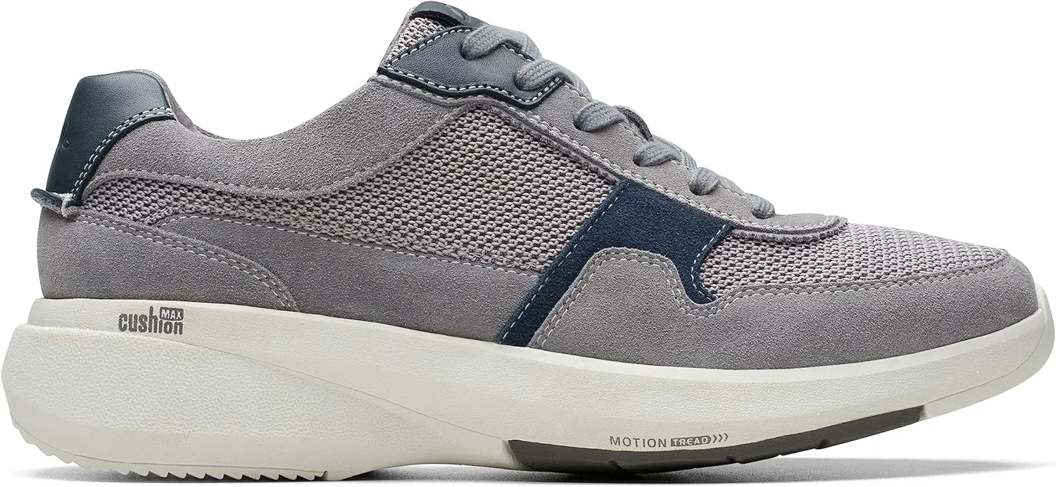 Мужские кроссовки Clarks Lehman Tie Trainers, темно-серый