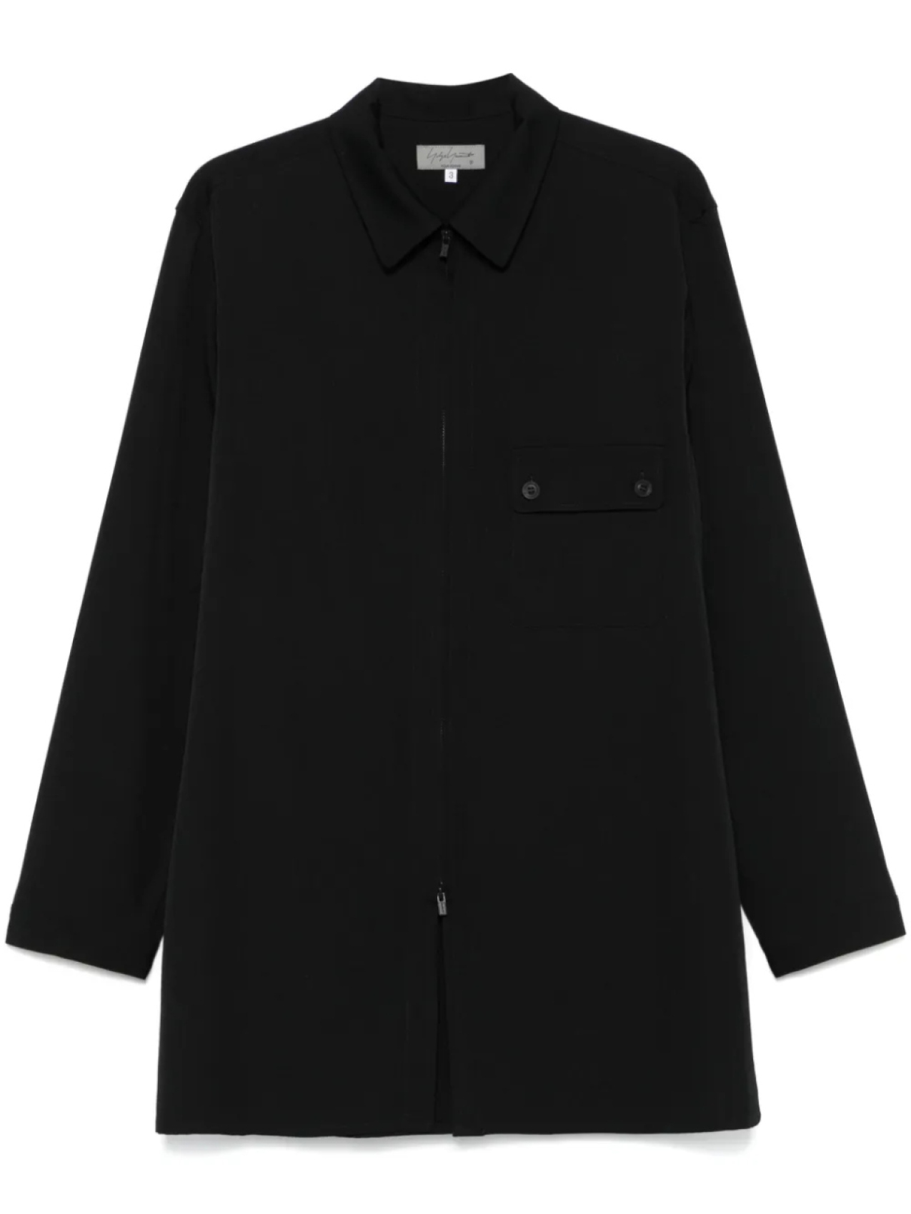 

Рубашка на молнии Yohji Yamamoto, черный