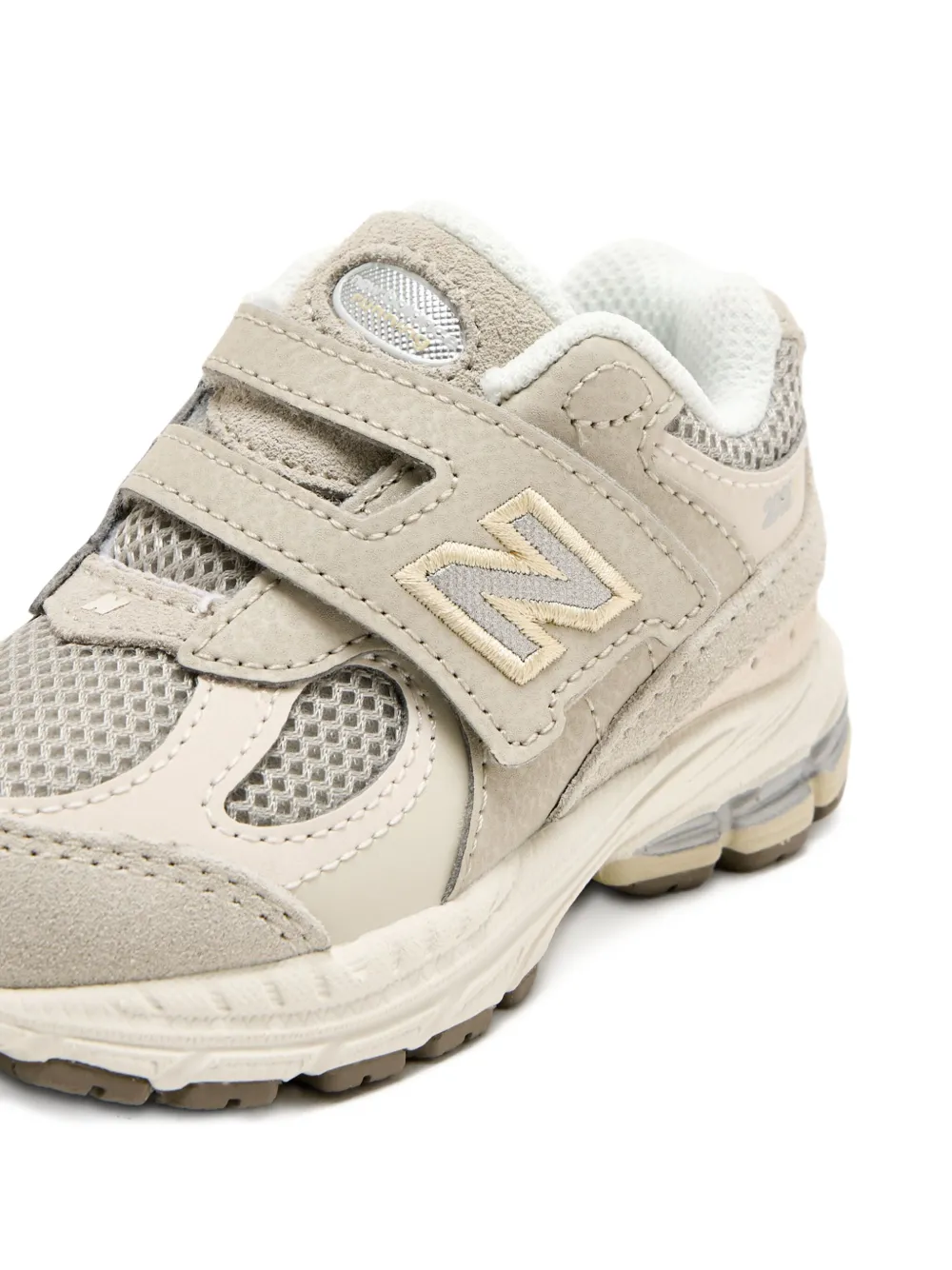 Кроссовки 2000 на липучках с сетчатыми вставками New Balance Kids, нейтральный — фото 2