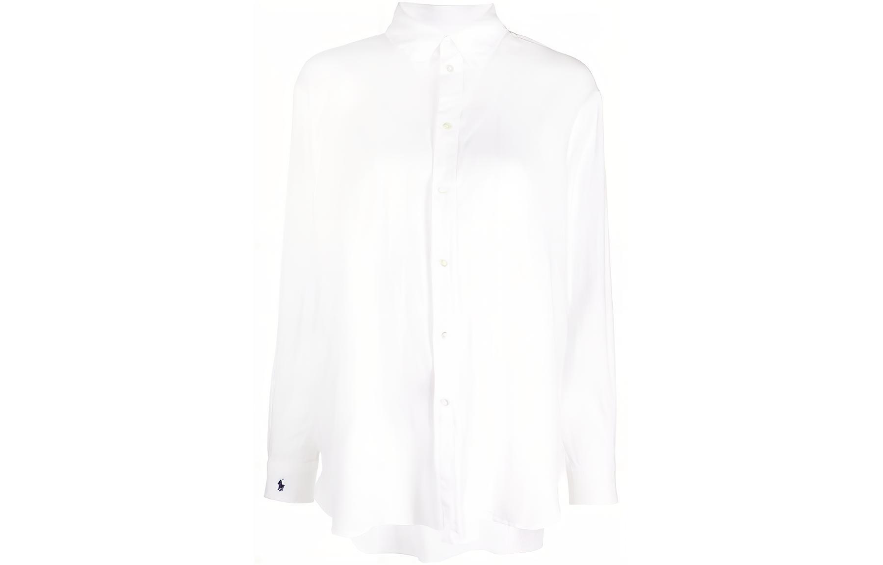 

Длинный рукав Льняная рубашка Polo Ralph Lauren, Белый