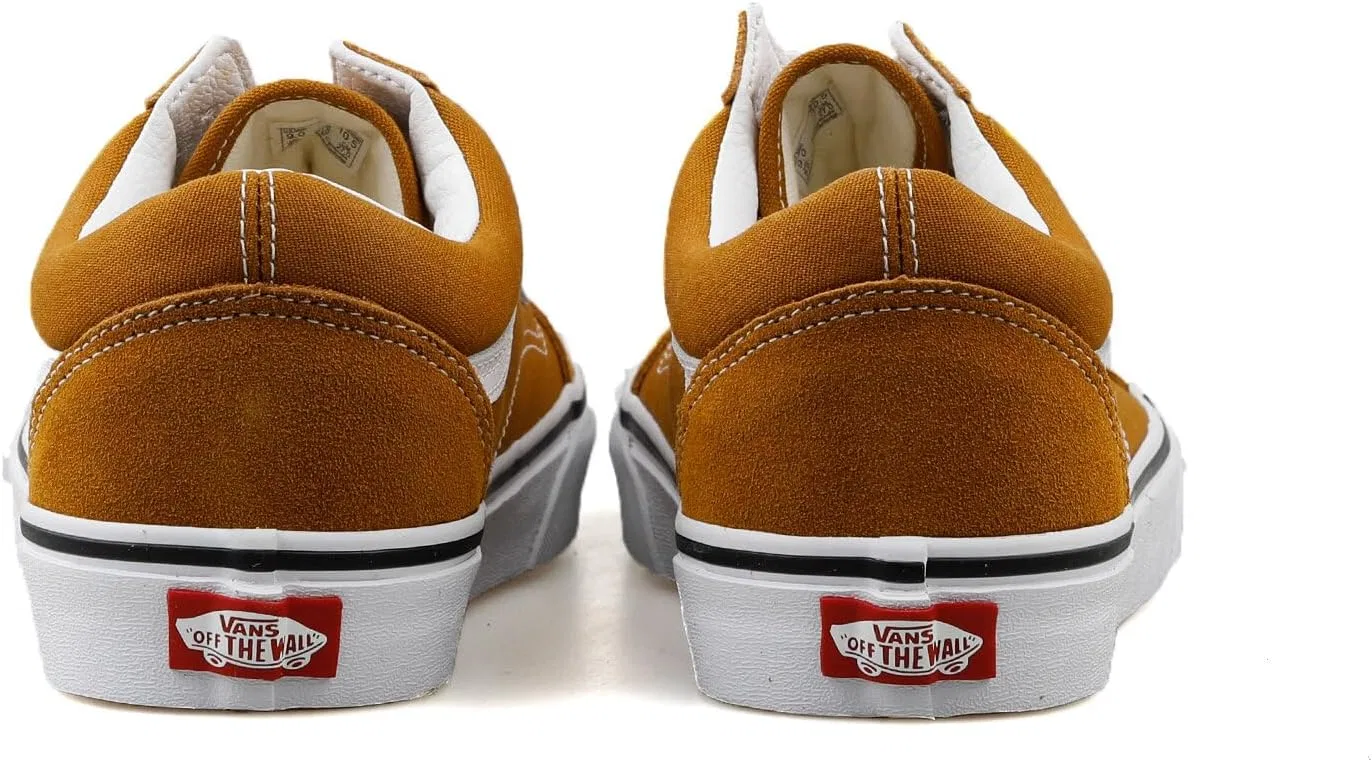 Детские спортивные кроссовки Vans Classic Unisex для скейтбординга, Fatal Floral Golden Brown — фото 4