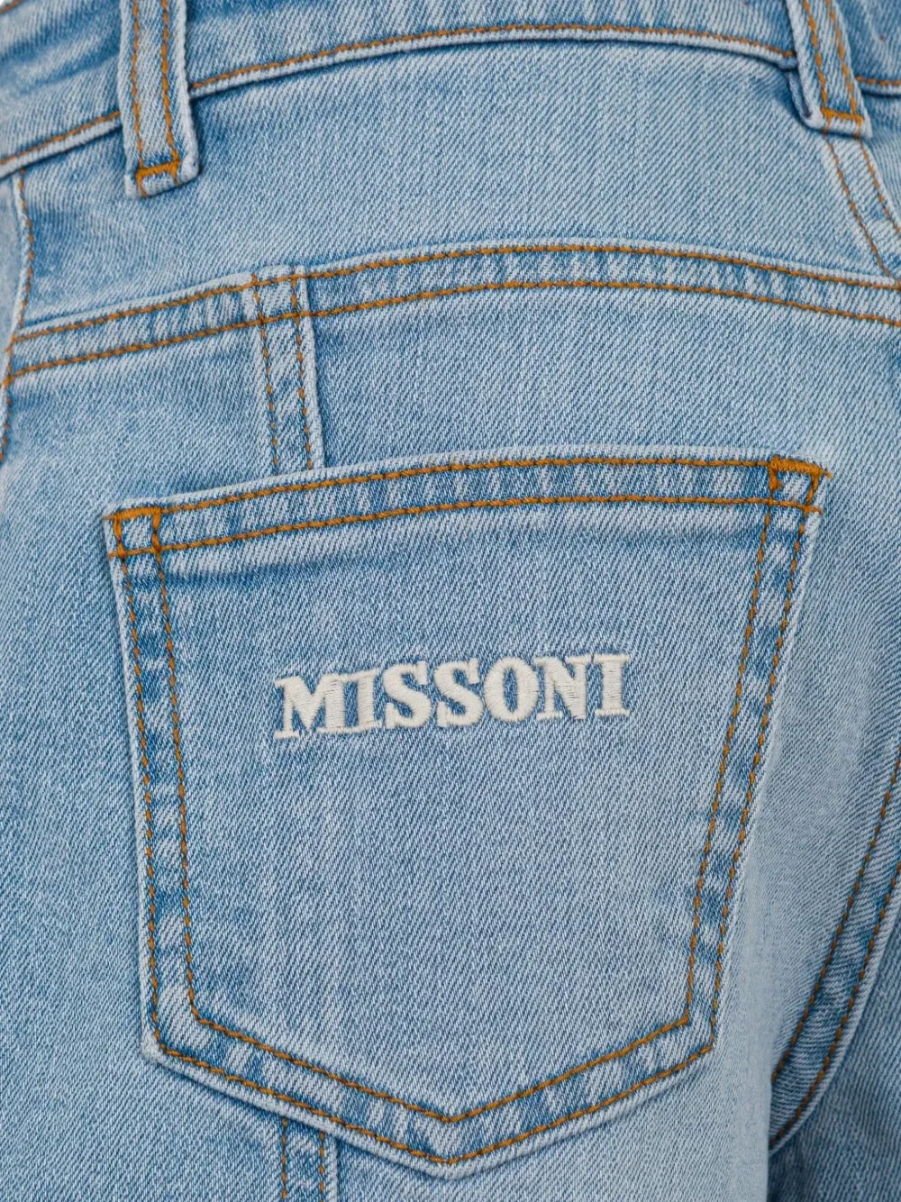 Шорты с зигзагообразными вставками Missoni Kids, синий — фото 3