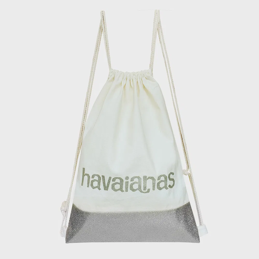 Мужские чёрные шлёпанцы Top Flip Flop и сумка на шнурке с блёстками от Havaianas — фото 3