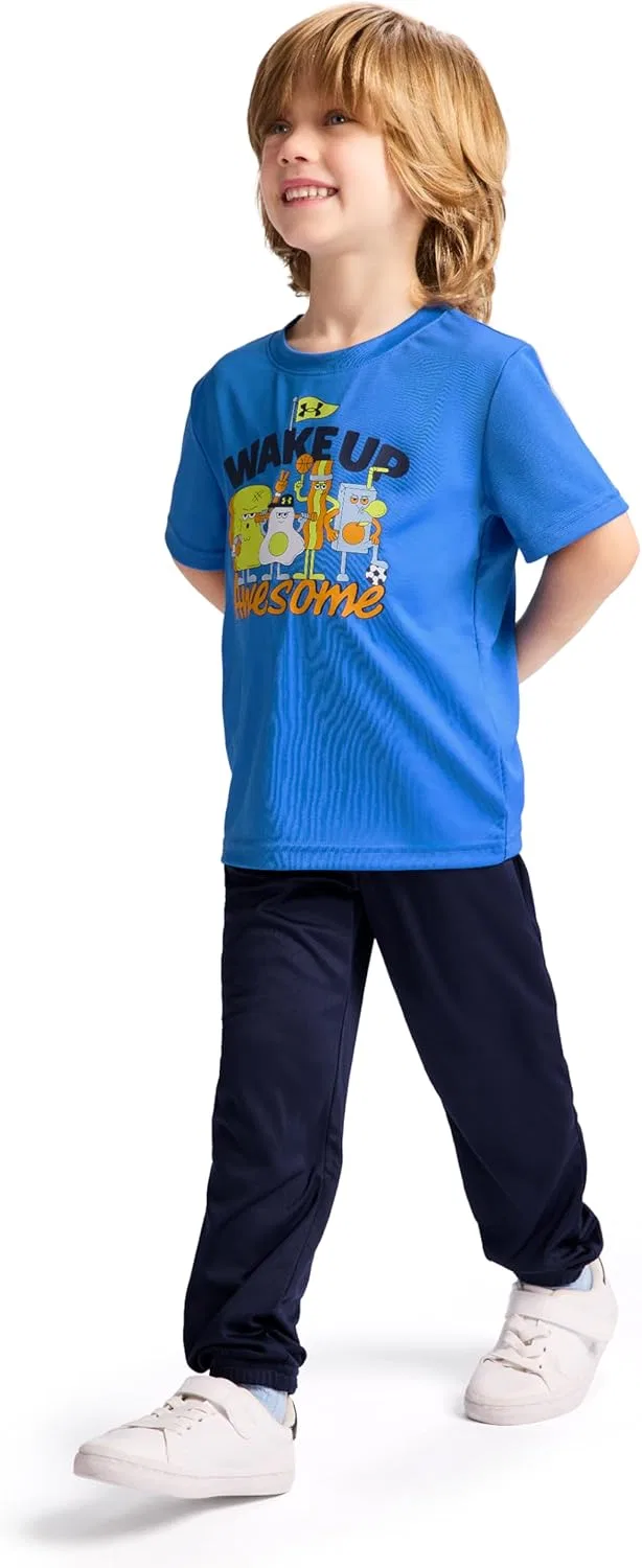 Детский спортивный комплект из футболки и джоггеров Under Armour, Blue Atlantis Tech — фото 3