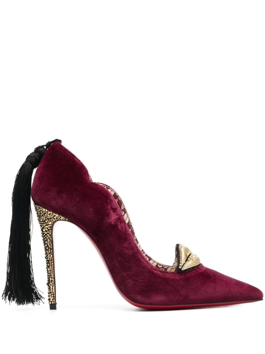 Christian Louboutin туфли с кисточками, красный