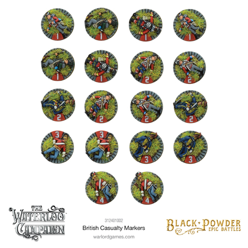 

Фигурки Black Powder Epic Battles: Napoleonic British Casualty Markers