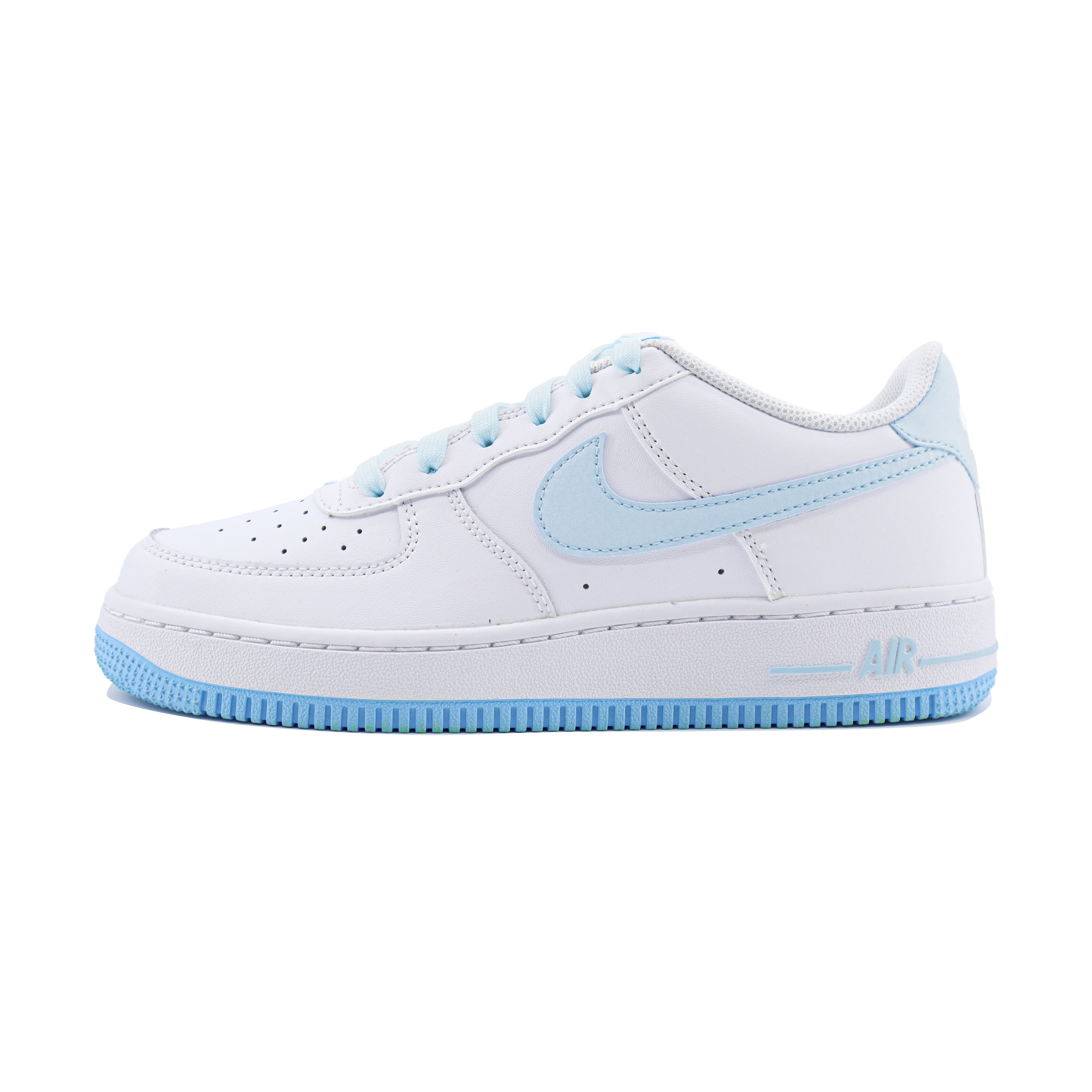 

Кроссовки Air Force 1 с противоскользящей подошвой и низким верхом для скейтбординга для детей и подростков Nike, белый/синий
