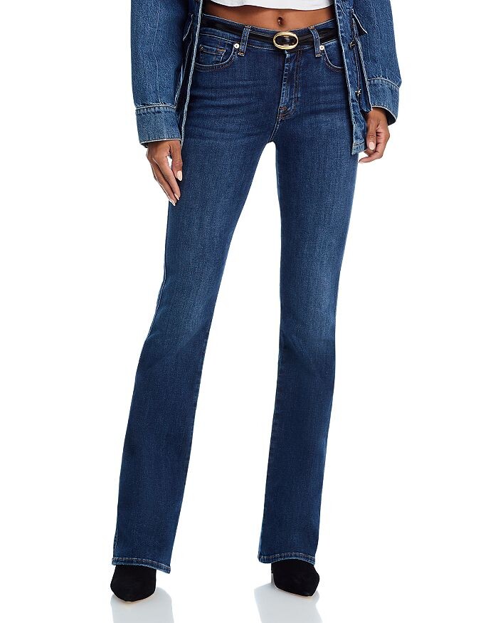 

Джинсы с волнистой отделкой 7 For All Mankind Kimmie Bootcut, черный