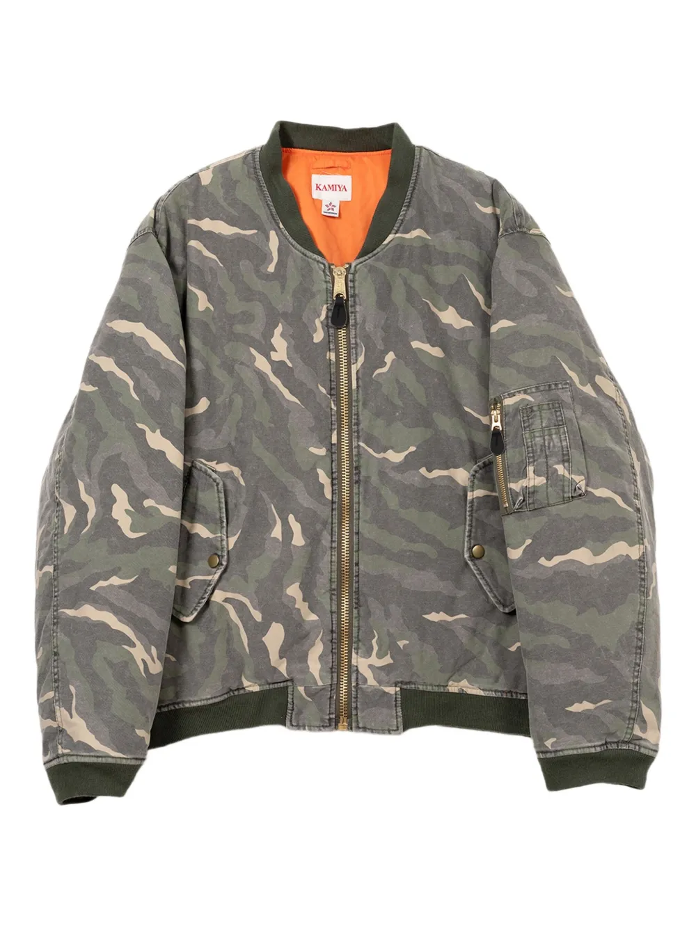 

Бомбер Camouflage MA-1 KAMIYA, зеленый