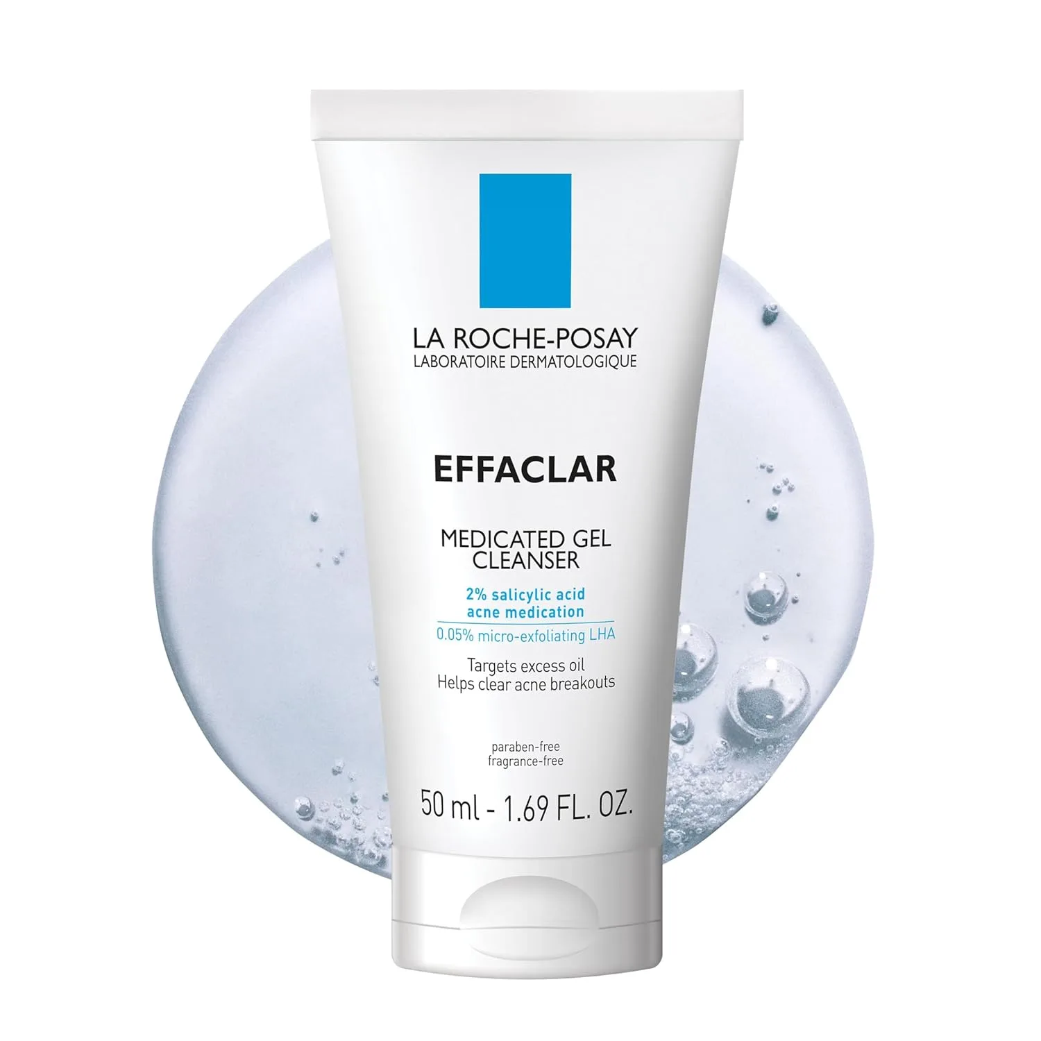 Гель для умывания La Roche-Posay — Effaclar Medicated Gel Cleanser, очищающий гель с % салициловой кислотой, LHA и, 47.91 г