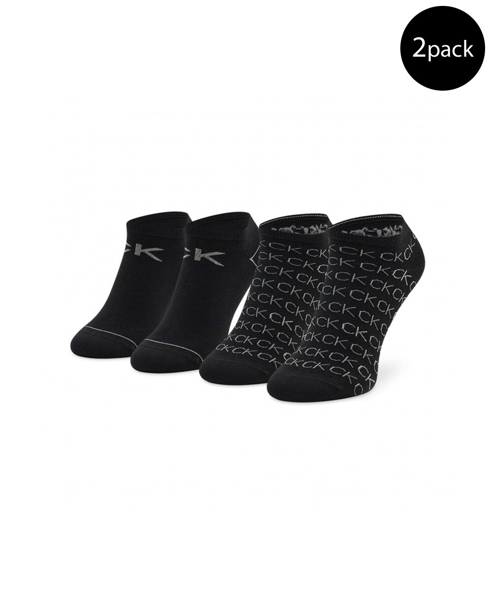 

Носки женские Calvin Klein короткие 2 пары, черный