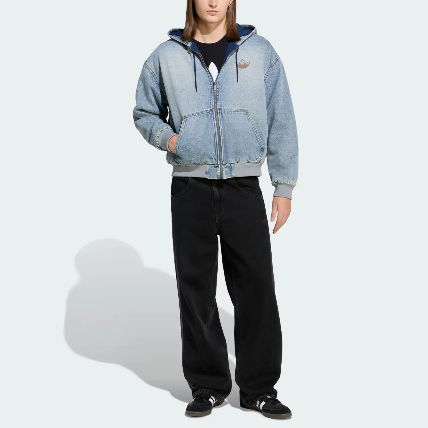 Утепленная джинсовая куртка FW25, мужская Adidas Originals, denim indigo — фото 3