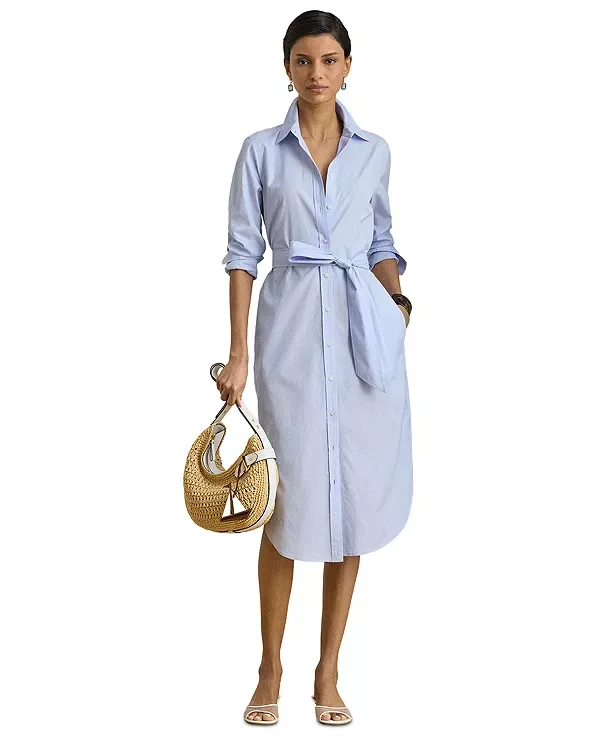 Платье-Рубашка с поясом Ralph Lauren, Blue