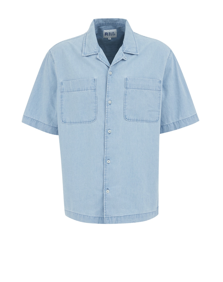 

Рубашка на пуговицах Comfort fit WE Fashion, Blue Denim