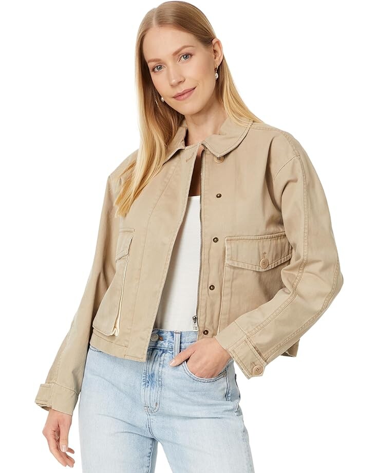 

Куртка Madewell Cropped Cargo, цвет Dark Oat