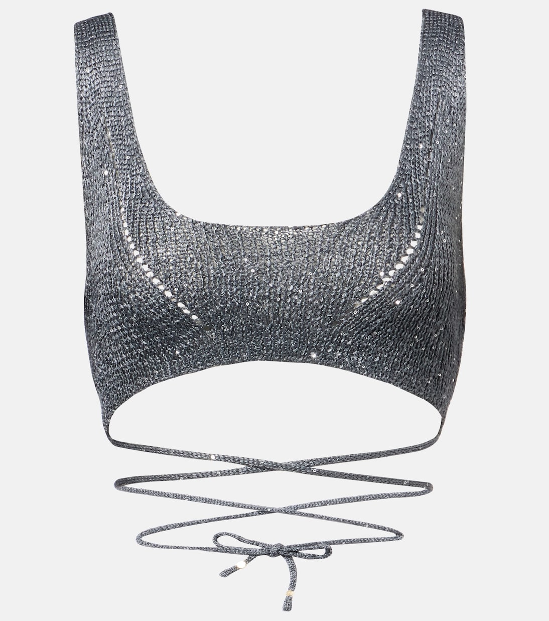 

Топ с пайетками Alma Bananhot, Gunmetal Sequin Knit