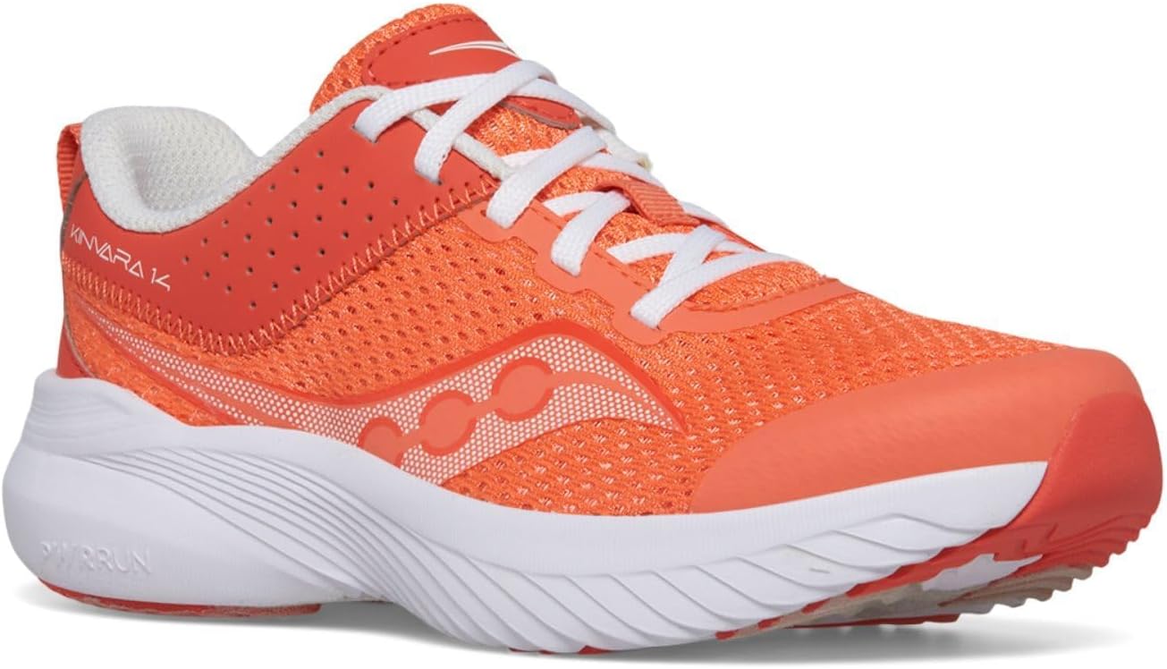 

Детские кроссовки Saucony Kinvara 14 унисекс от шнуровки до носка, Coral