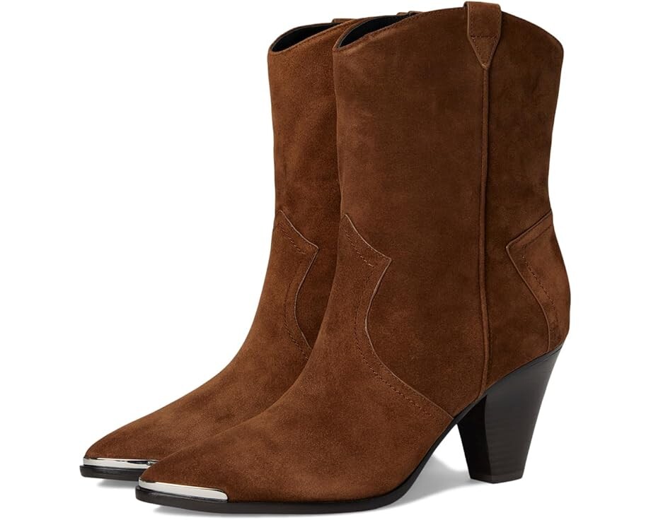 

Ботинки Veronica Beard Cody Western Boots, цвет Cedar Brown Suede