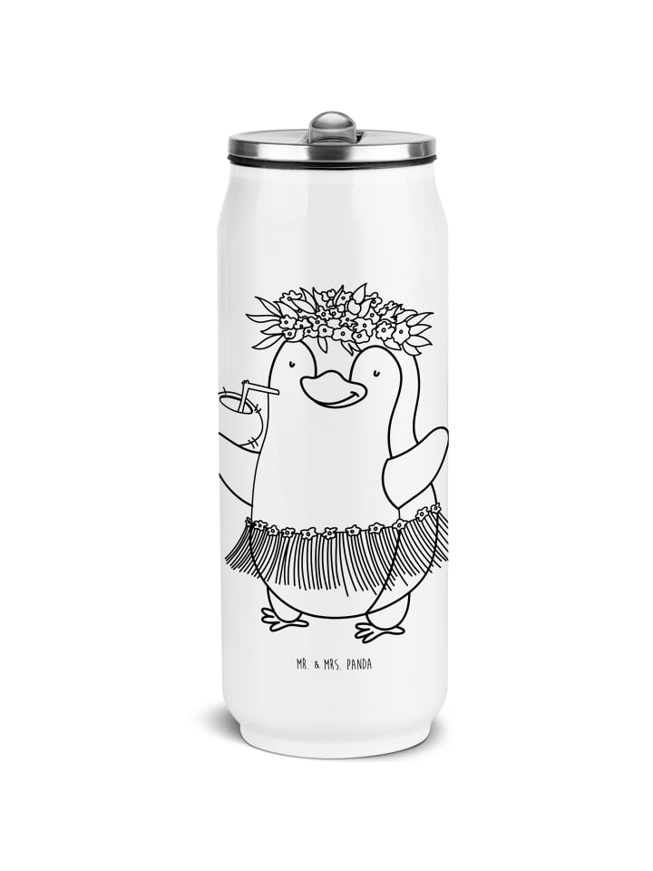 

Mr. & Mrs. Panda Бутылка для напитков Penguin Coconut Drinking Bottle без надписи, белого цвета