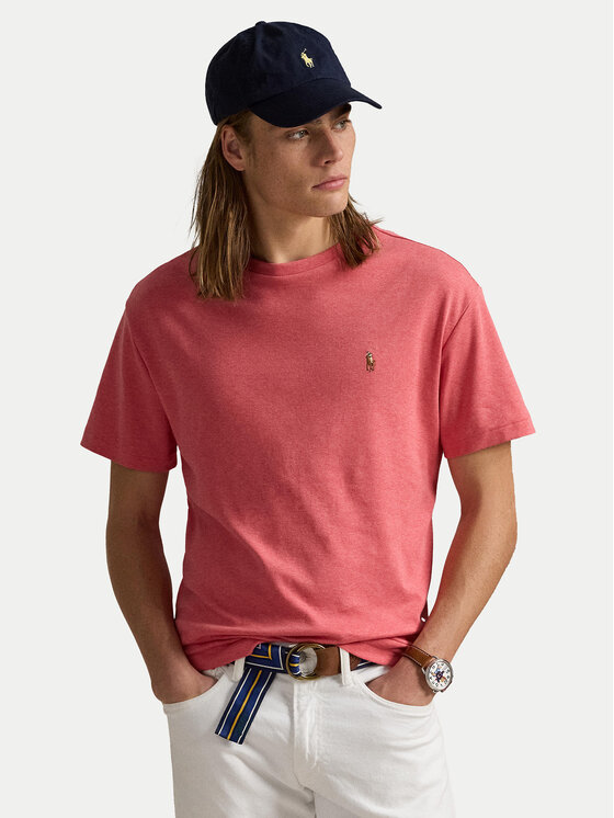 

Облегающая футболка 710740727033 Polo Ralph Lauren, розовый