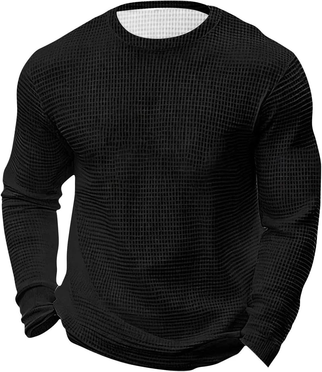 

Мужская футболка Waffle Athletic для тренировок, Long Sleeve, Quick Dry