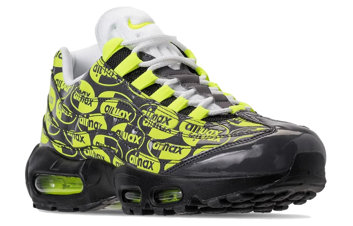 Кроссовки Nike Air Max 95 All-Over Print Black Volt — фото 4