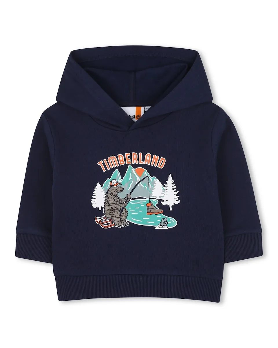 

Детская толстовка с длинными рукавами для мальчика Timberland, темно-синий