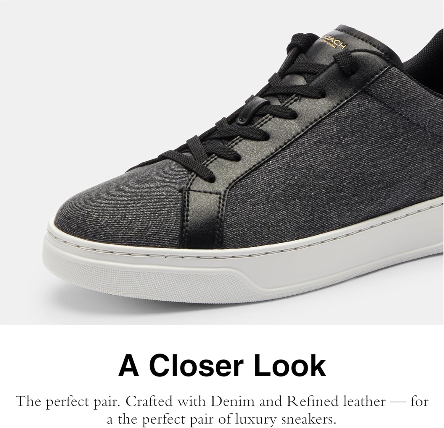 Мужские кроссовки Coach High Line High Top из фирменного канваса, черный — фото 4