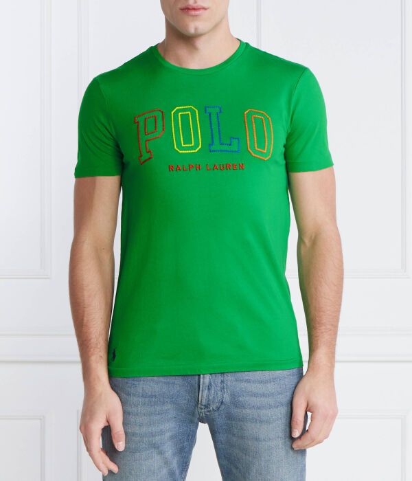 

Футболка из джерси Slim fit Polo Ralph Lauren, зеленый
