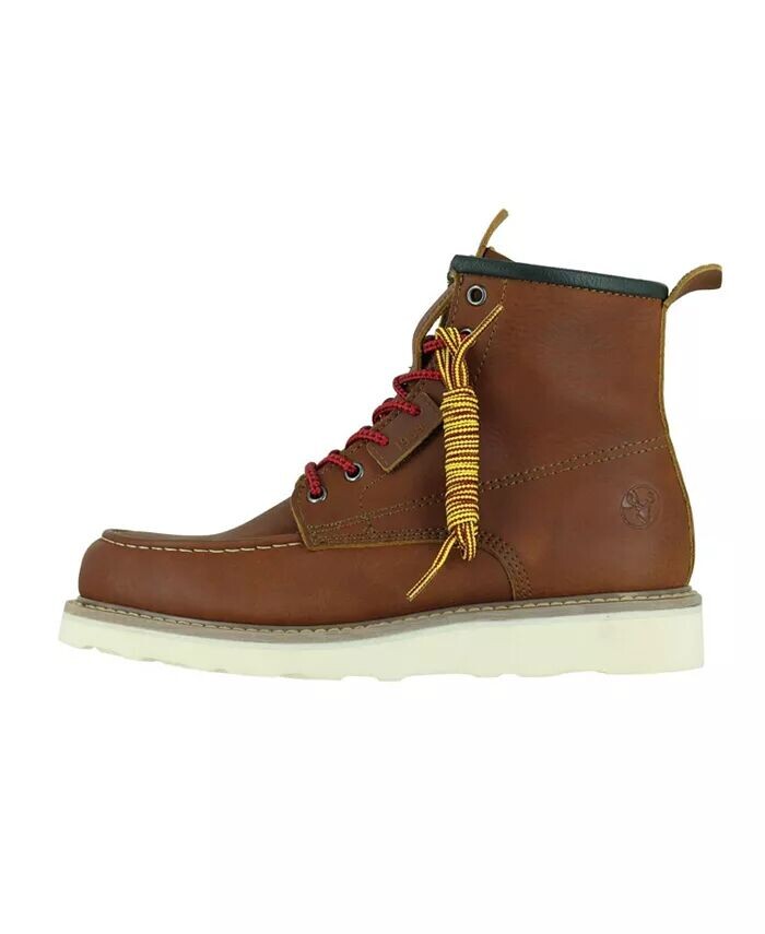 Мужские рабочие ботинки Moc Toe 6– Ботинки на танкетке со стальным носком – Подошва Vibram EVA – Рейтинг EH Berrendo, коричневый — фото 2