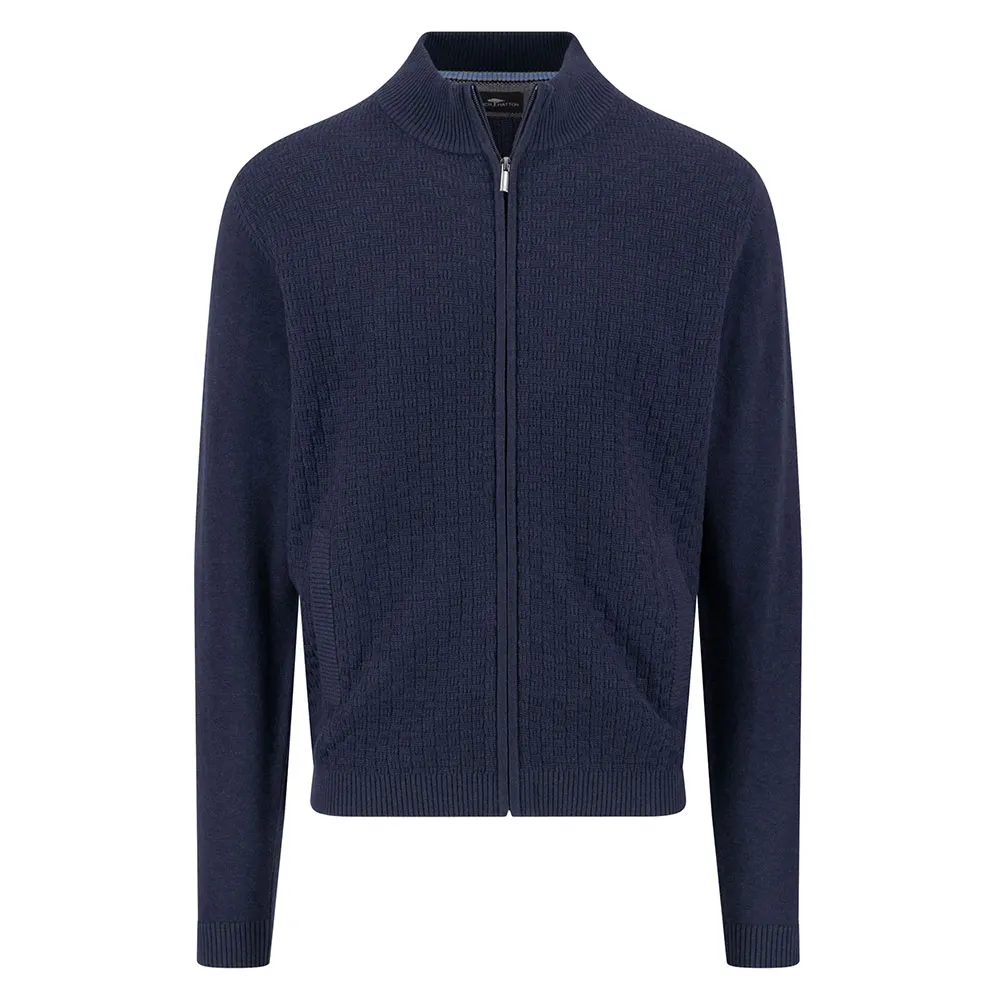 

Свитер Fynch Hatton 1508645 full zip, синий