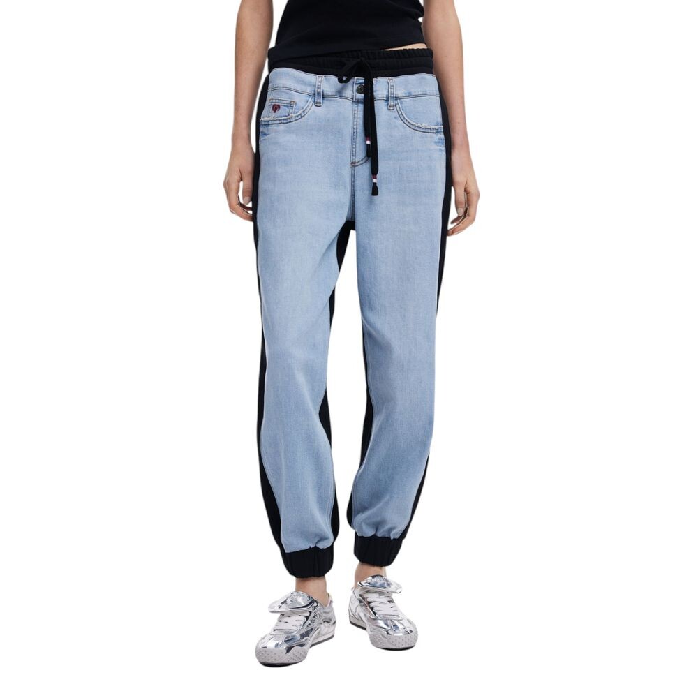 

Черные хлопковые джинсы и брюки Desigual