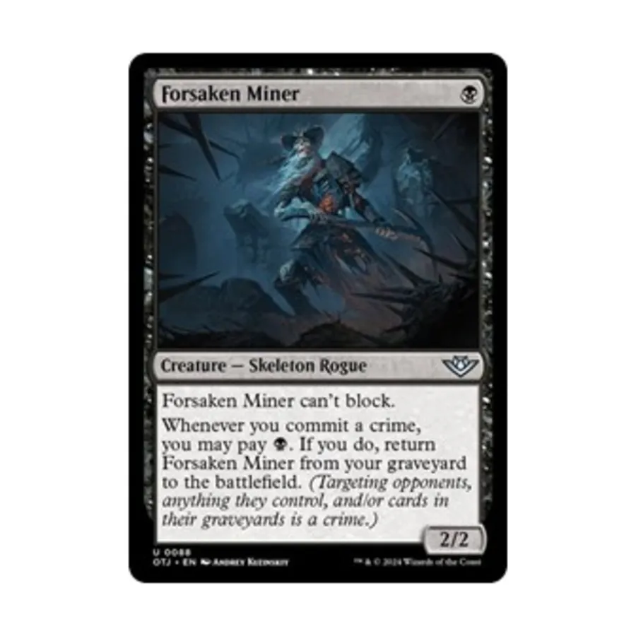 

CCG Отрекшийся шахтер (U), MTG - Outlaws of Thunder Junction
