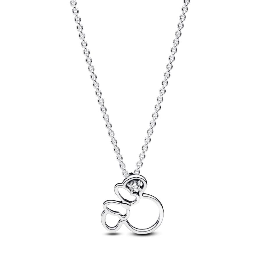 

Ожерелье Pandora Disney Minnie Mouse Silhouette Collier Necklace, стерлинговое серебро