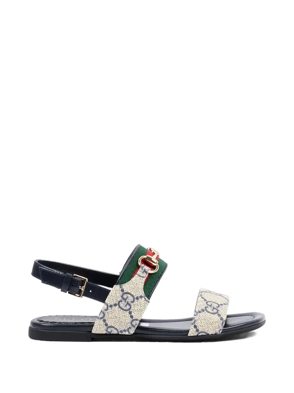 Сандалии с ремешком с логотипом Gucci Kids, синий — фото 2