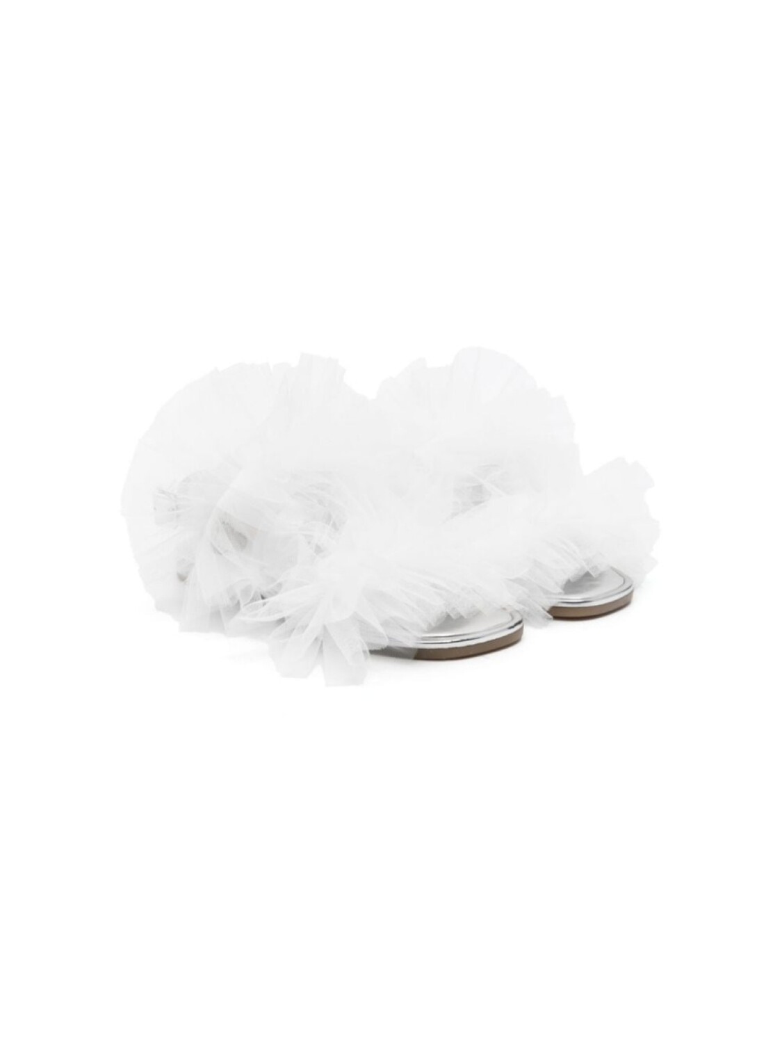 

Monnalisa сандалии с оборками, белый