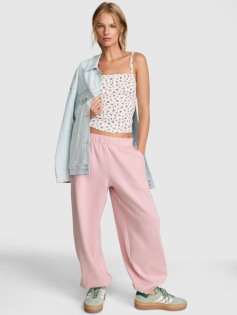 

Спортивные брюки свободного кроя из флиса Ivy Pink, цвет doll house