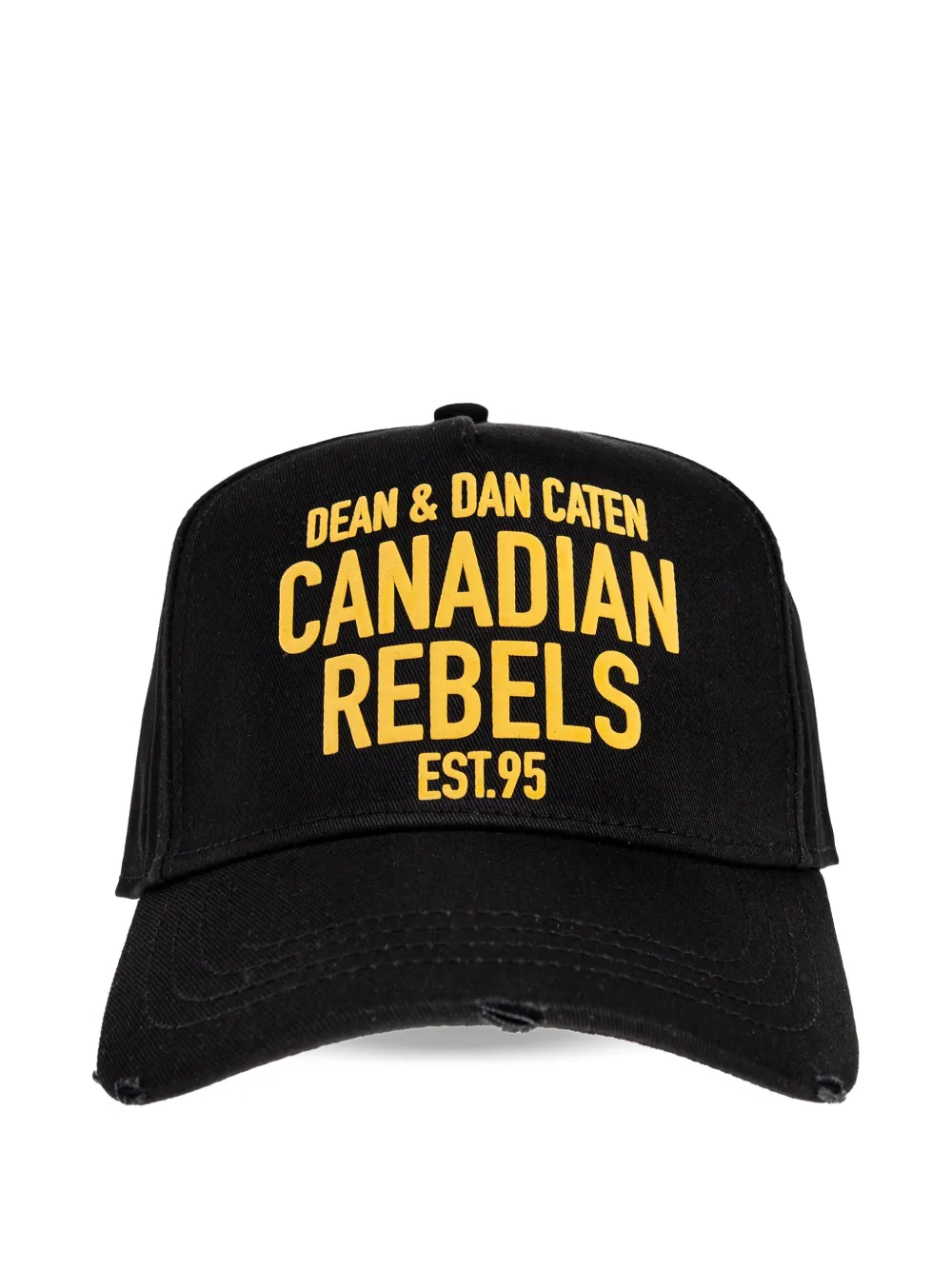 

Бейсболка с принтом и эффектом потертости Dsquared2, черный