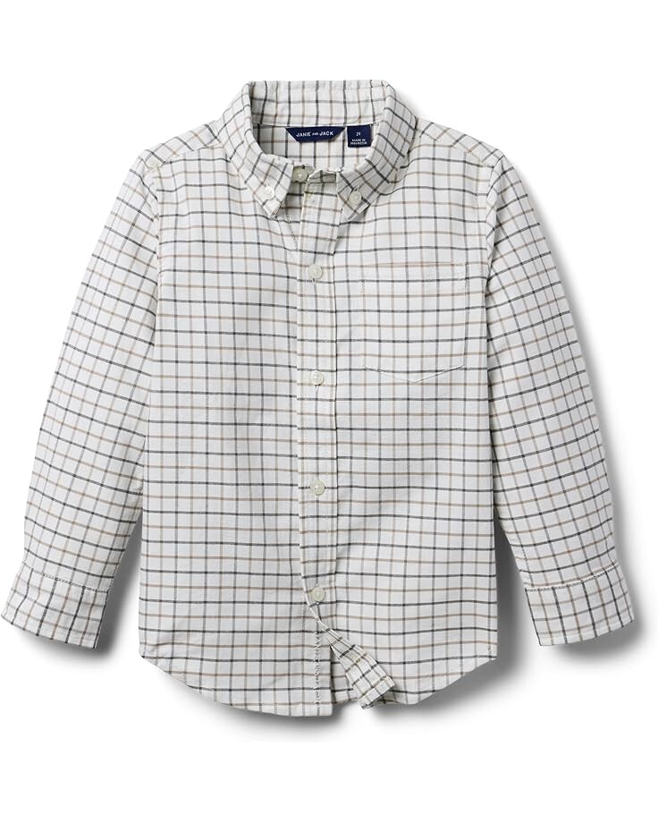 

Рубашка Janie and Jack Oxford Plaid Shirt, цвет Multi Color