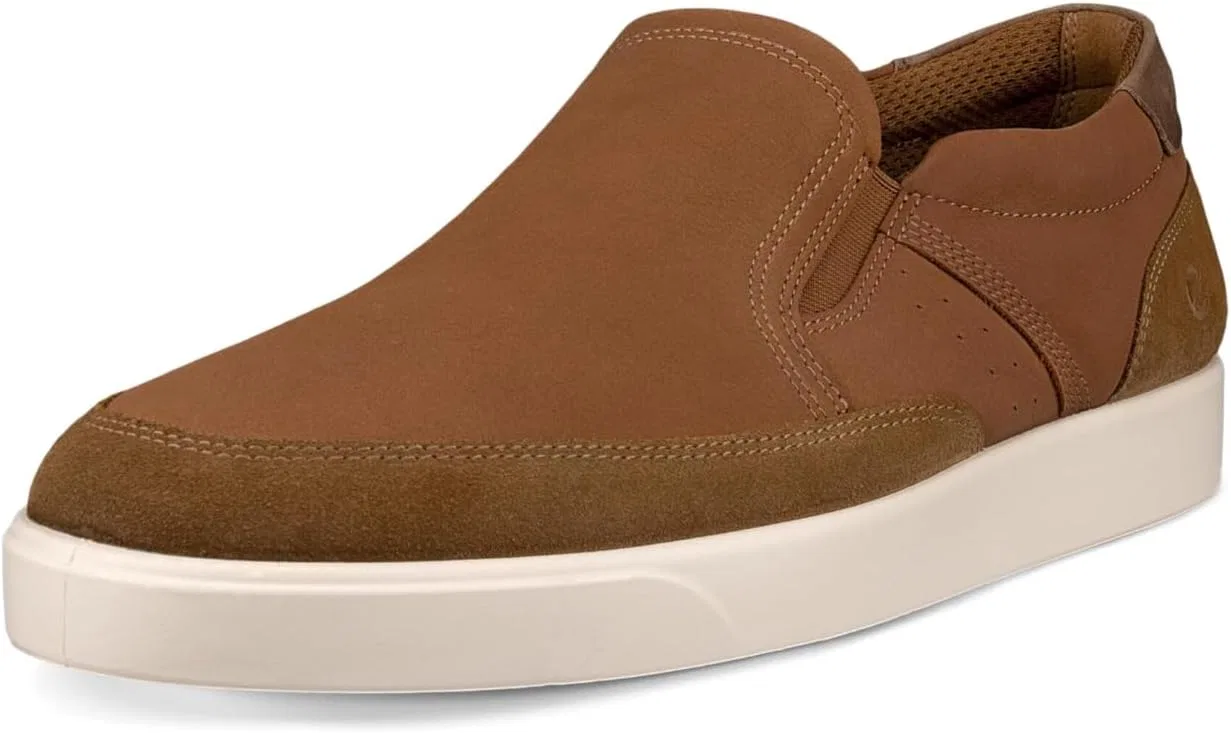 Мужские слипоны ECCO Street Lite, Camel Suede Camel Cocoa Brown
