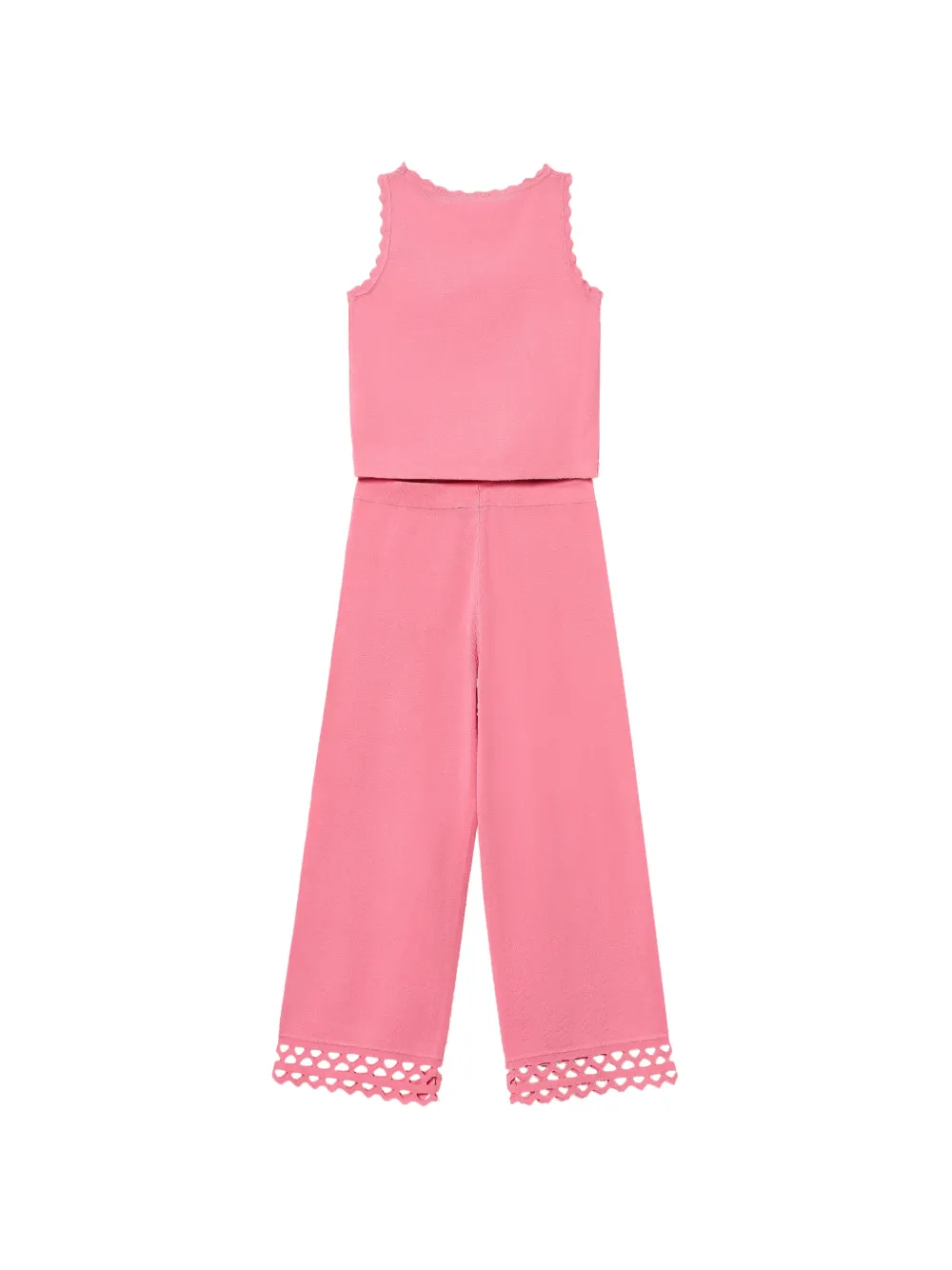 Комбинезон с фестонами Twinset Kids, розовый — фото 2