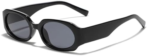 

Модные многоугольные прямоугольные солнцезащитные очки-гелевые очка для женщин, ретро-очки красного и синего цвета, защита от ультрафиолета UV400 для мужчин MTZJH, Black Gray