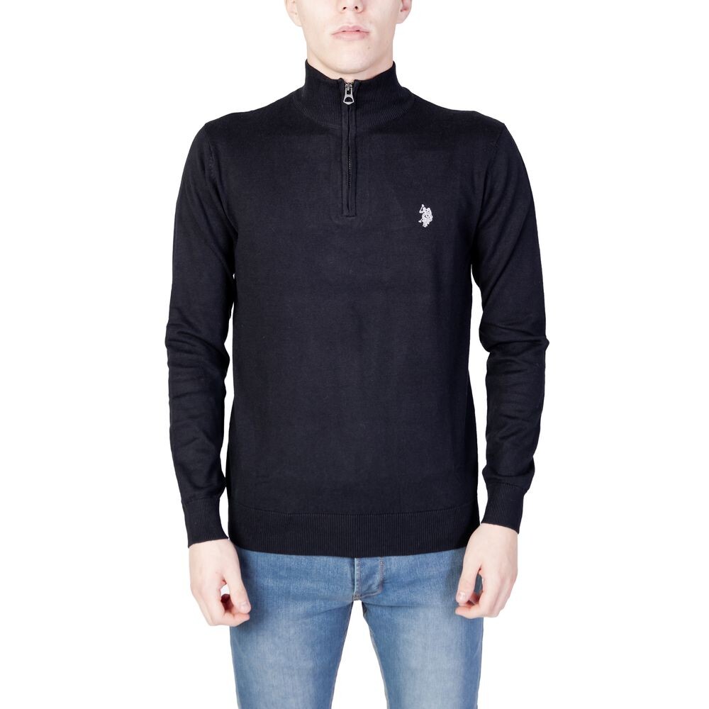 

Черный хлопковый свитер U.S. Polo Assn.