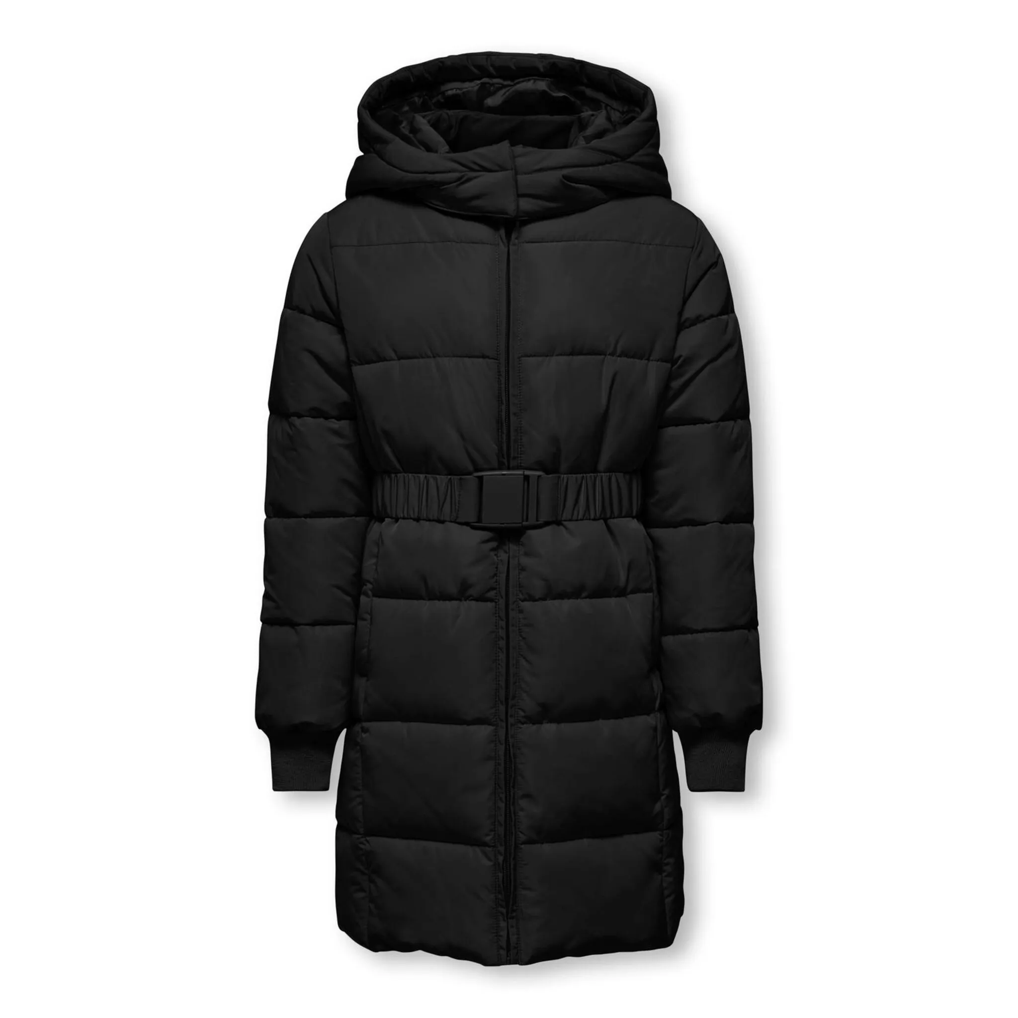 

Стеганая куртка KIDS ONLY «KOGMAGGI BELT HOODED PUFFER JACKET OTW», с капюшоном, черный