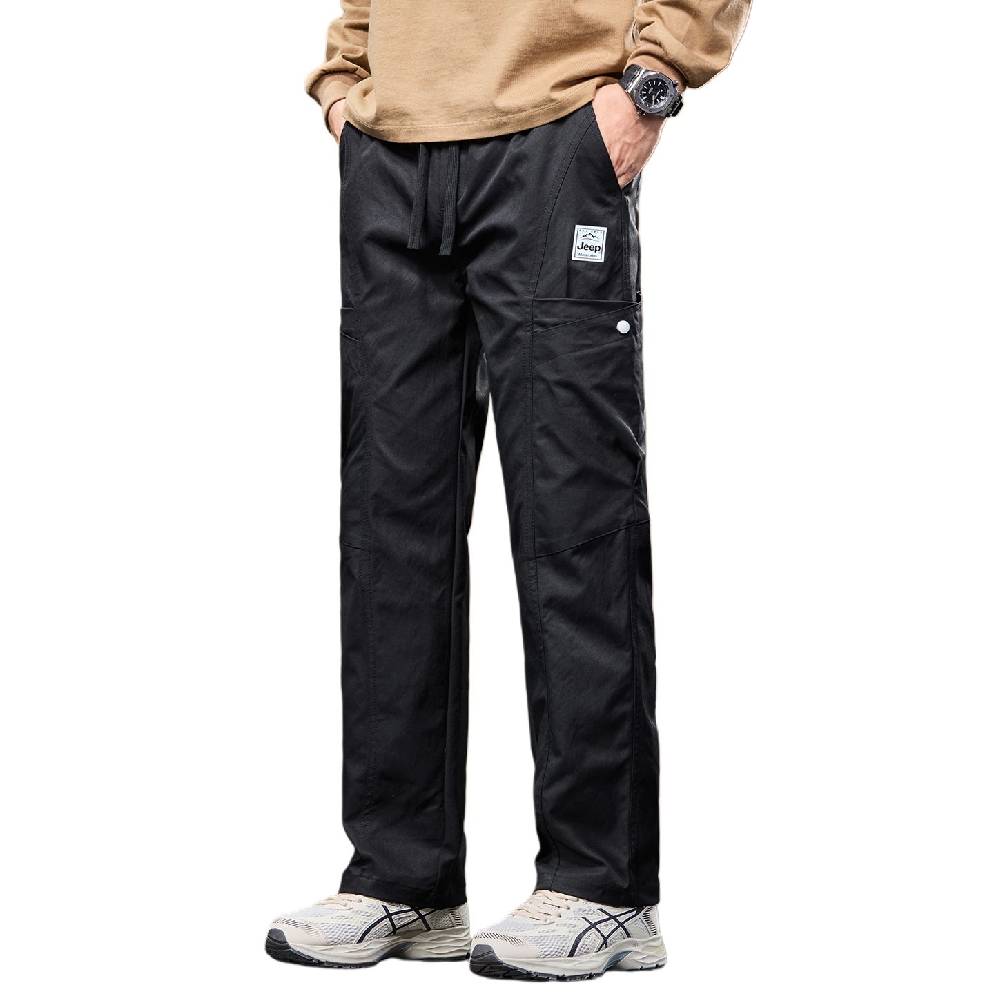 

Повседневные брюки унисекс Moderate Cargo Pants Jeep, черный fleece-lined