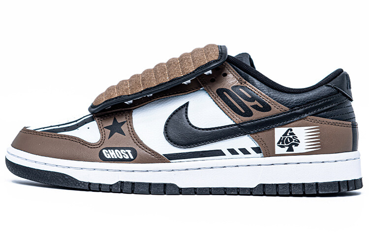 

Кроссовки для скейтбординга Dunk мужские низкие коричневые/белые Nike, Коричневый, Кроссовки для скейтбординга Dunk мужские низкие коричневые/белые Nike