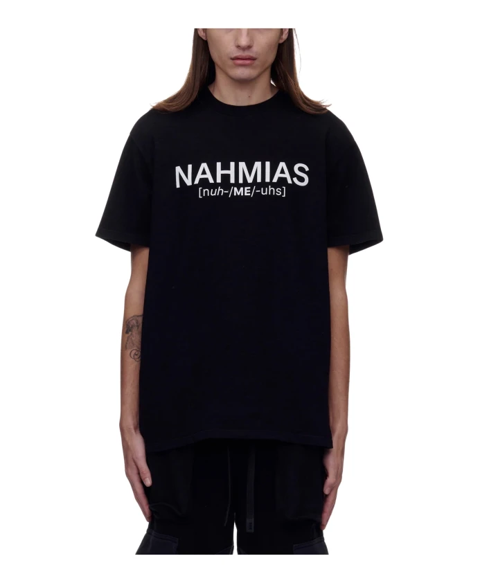 

Футболка с надписью «Произношение» Nahmias, черный