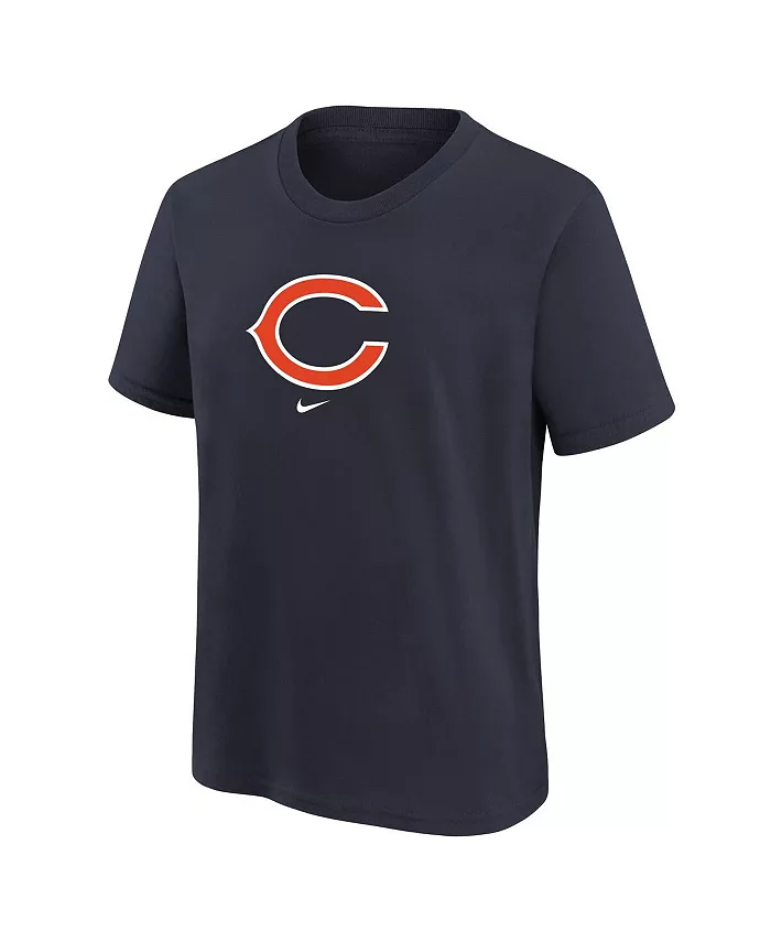 Футболка с логотипом Chicago Bears для мальчиков, темно-синяя Nike — фото 3